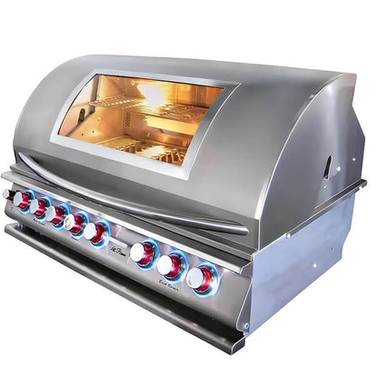 Cal Flame Top Gun Convection 40 Inch 5 Burner Built In Grill - BBQ19875CTG