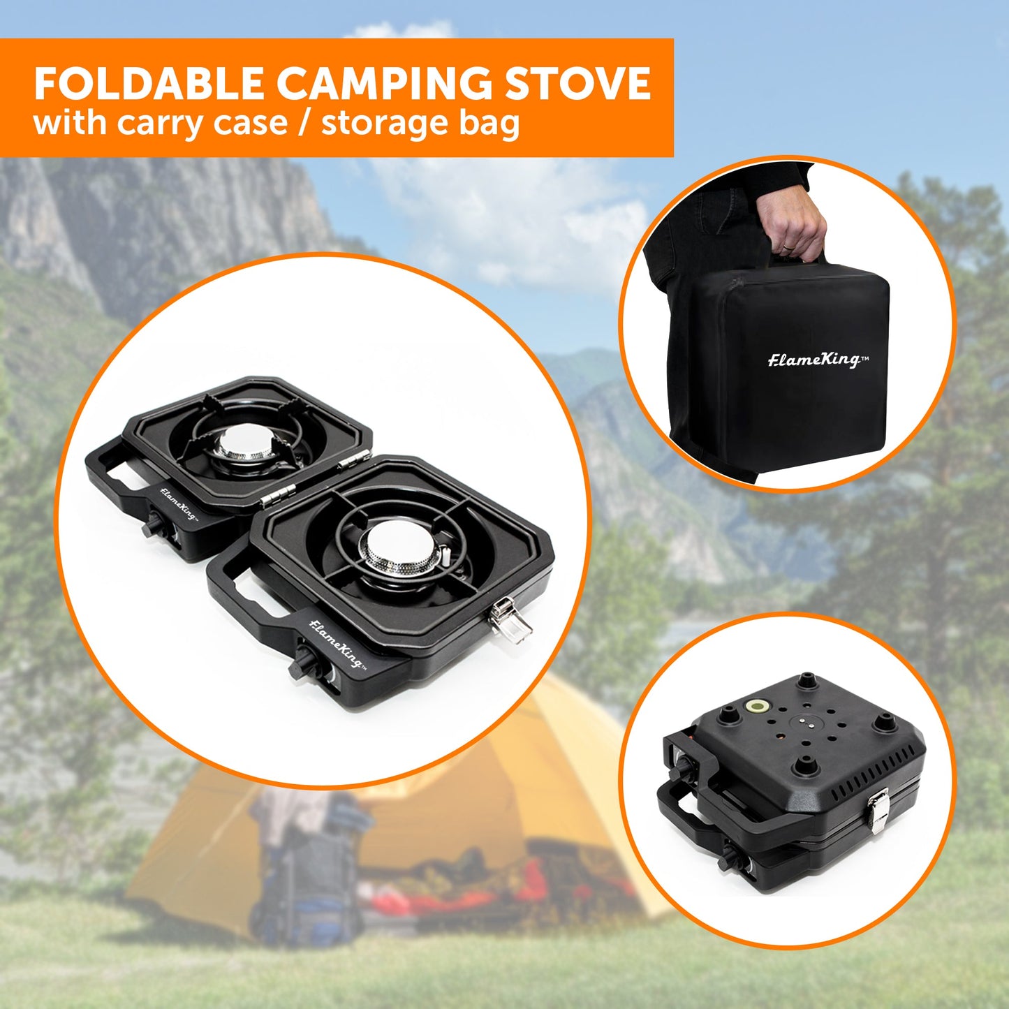 Flame King Portable Propane Campact Cooker