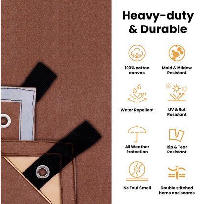 White Duck Outdoors 18 oz. 100% Cotton Canvas Tarp