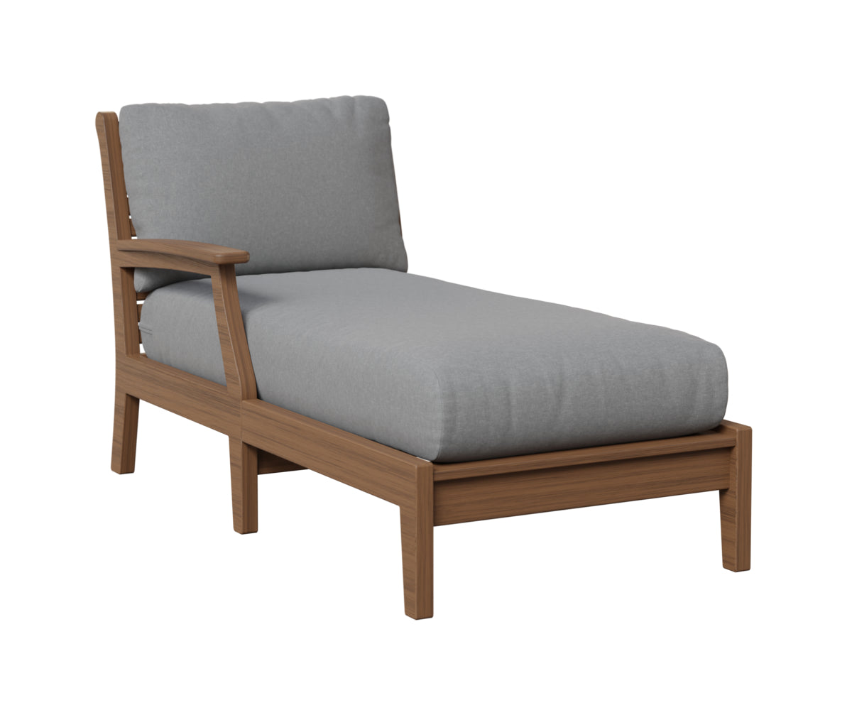 Berlin Gardens Classic Terrace Arm Chaise Lounge - Right/Left Arm Group B Fabric