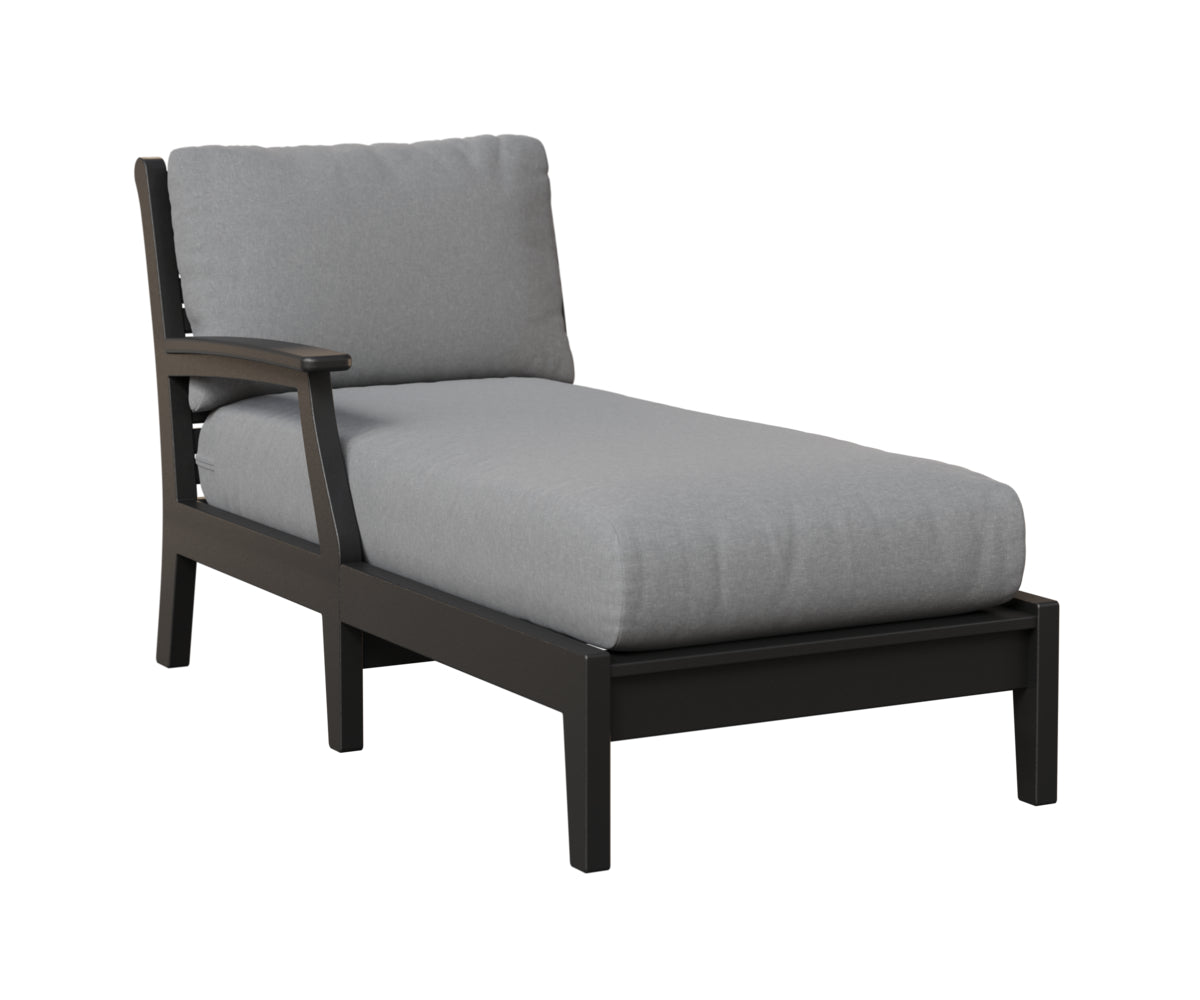 Berlin Gardens Classic Terrace Arm Chaise Lounge - Right/Left Arm Group B Fabric
