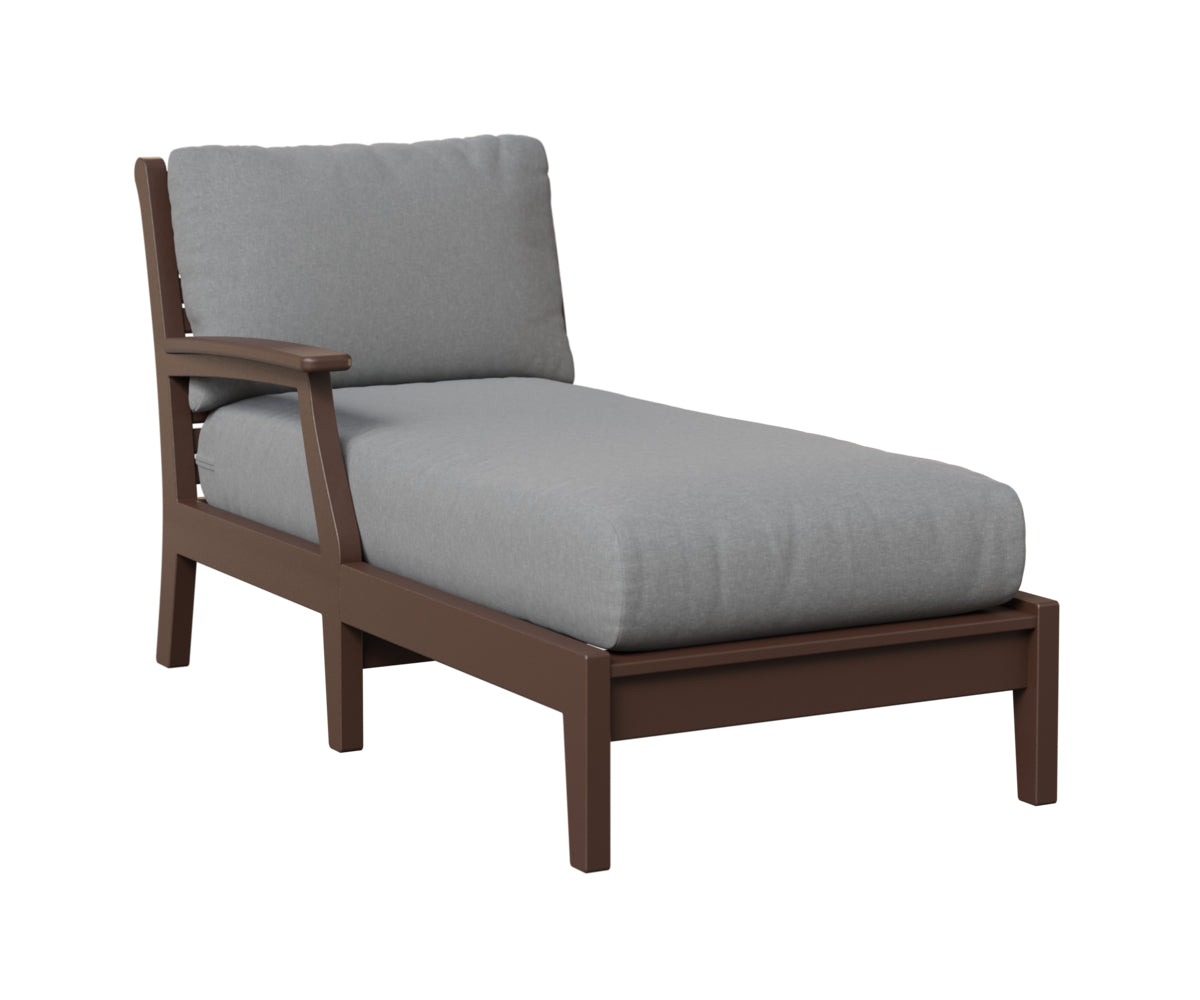 Berlin Gardens Classic Terrace Arm Chaise Lounge - Right/Left Arm Group B Fabric