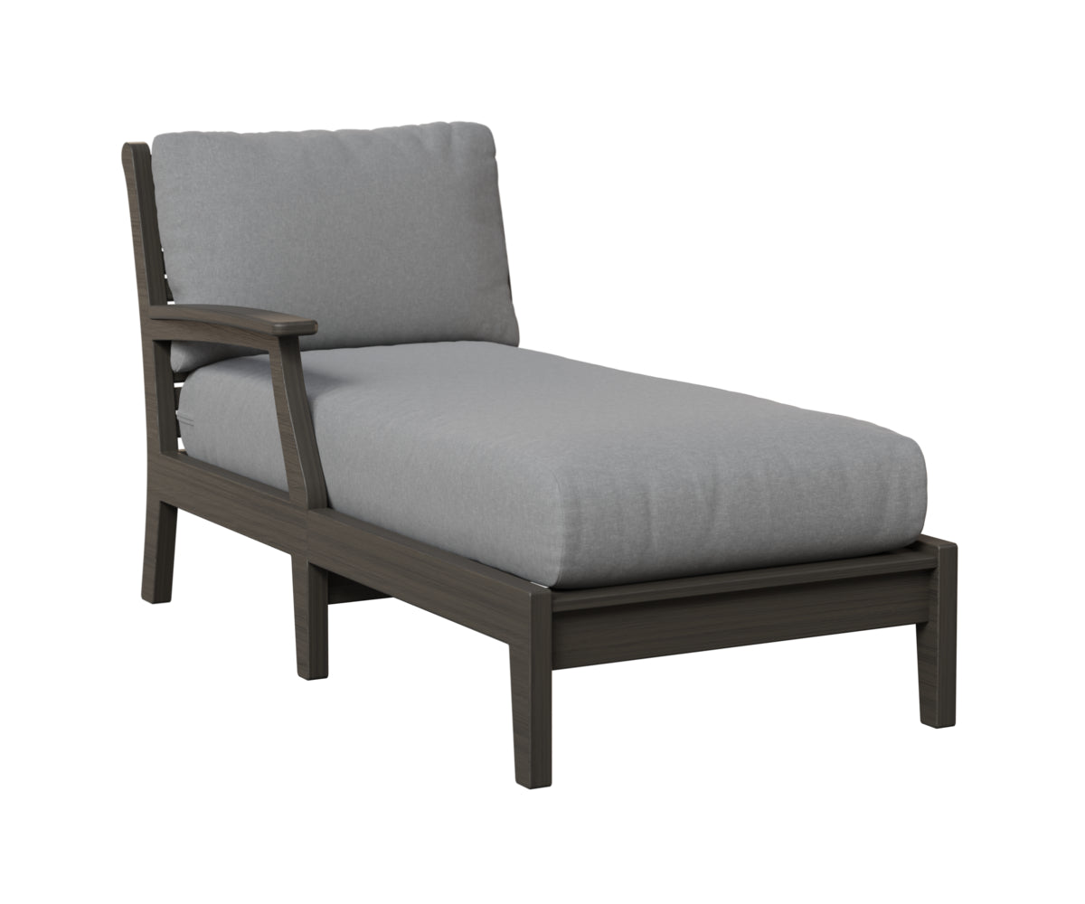 Berlin Gardens Classic Terrace Arm Chaise Lounge - Right/Left Arm Group B Fabric