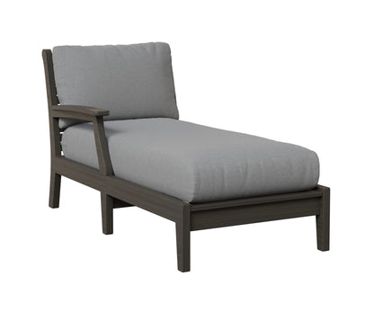 Berlin Gardens Classic Terrace Arm Chaise Lounge - Right/Left Arm Group B Fabric