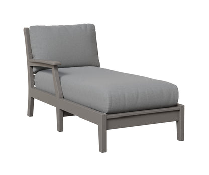 Berlin Gardens Classic Terrace Arm Chaise Lounge - Right/Left Arm Group B Fabric