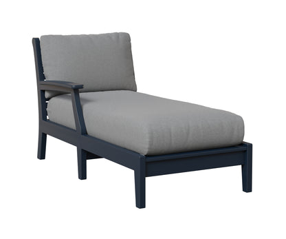Berlin Gardens Classic Terrace Arm Chaise Lounge - Right/Left Arm Group B Fabric