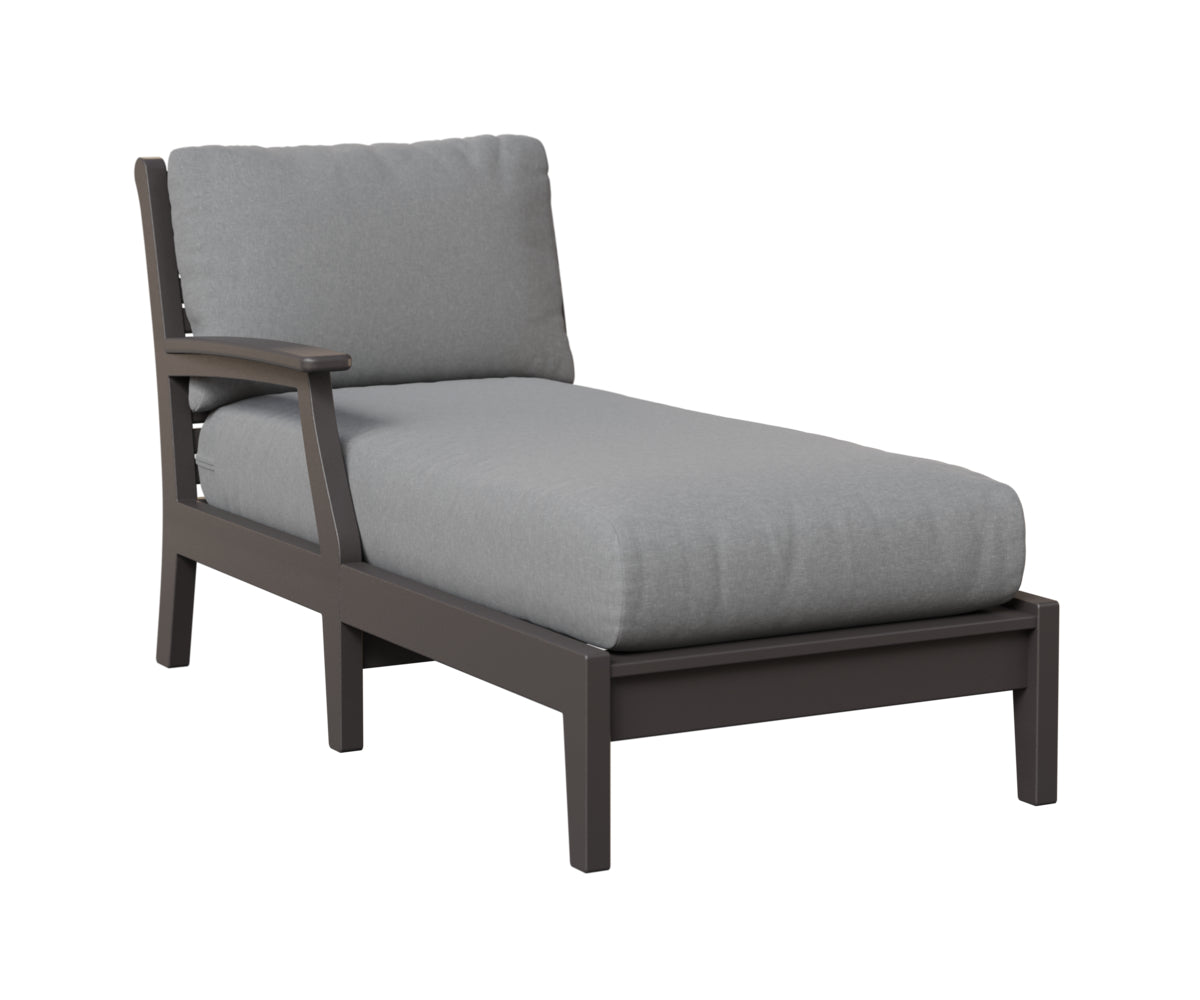Berlin Gardens Classic Terrace Arm Chaise Lounge - Right/Left Arm Group B Fabric