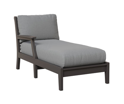 Berlin Gardens Classic Terrace Arm Chaise Lounge - Right/Left Arm Group B Fabric
