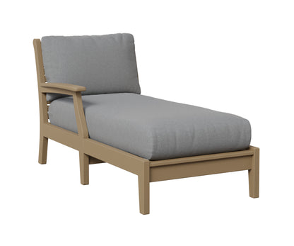 Berlin Gardens Classic Terrace Arm Chaise Lounge - Right/Left Arm Group B Fabric