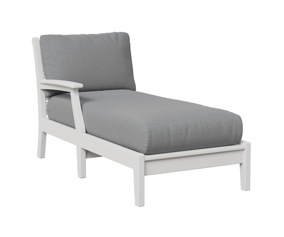 Berlin Gardens Classic Terrace Arm Chaise Lounge - Right/Left Arm Group B Fabric