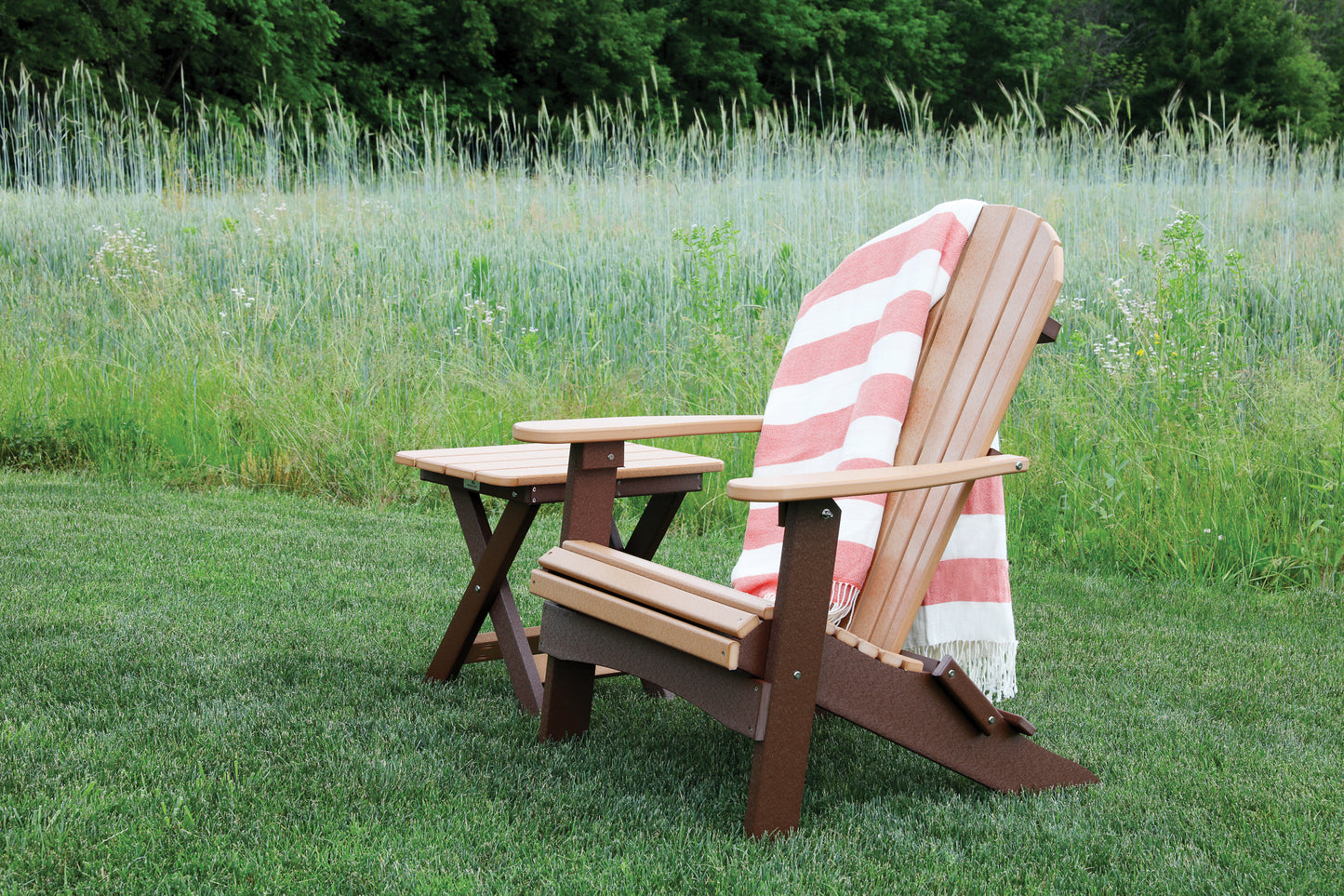 Berlin Gardens Comfo Back Poly Folding Adirondack Chair