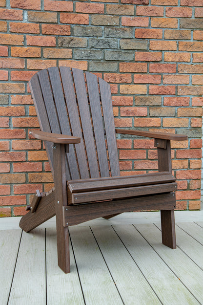 Berlin Gardens Comfo Back Poly Folding Adirondack Chair