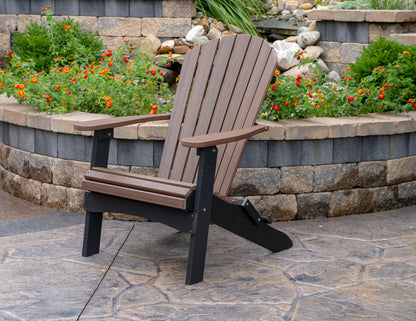 Berlin Gardens Comfo Back Poly Folding Adirondack Chair