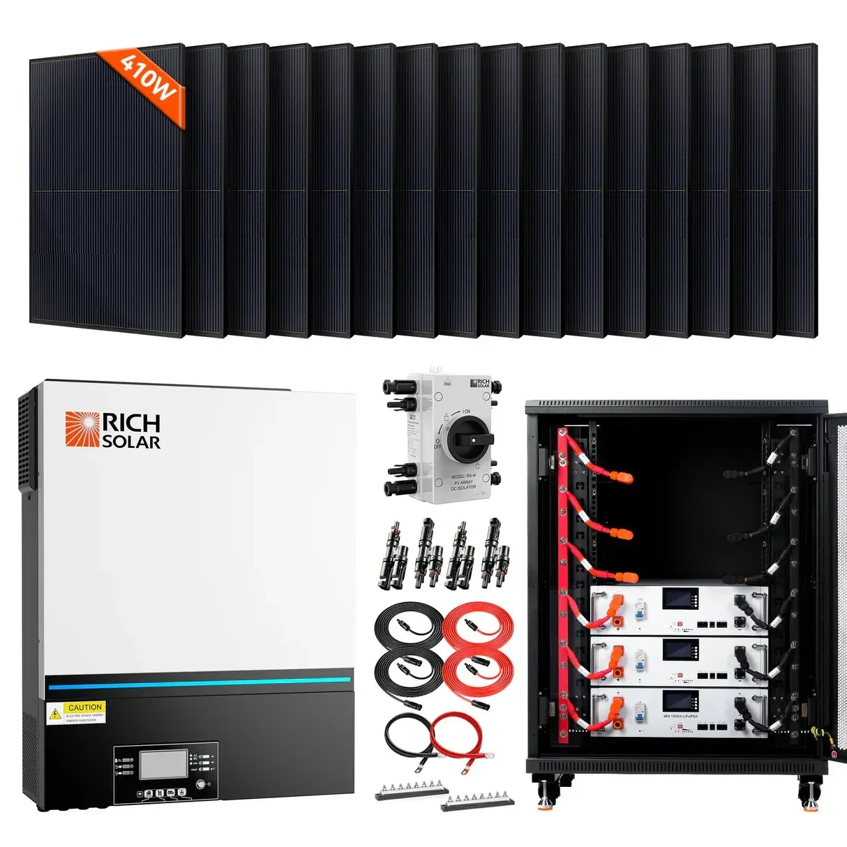 Rich Solar Complete Off-Grid Solar Kit RS-H6548 | 8000W PV Input 48V 120VAC Output