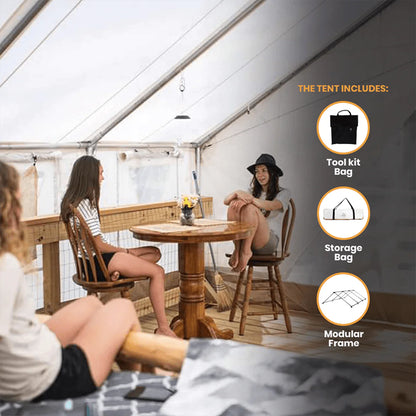 White Duck 10'x12' Alpha Wall Tent