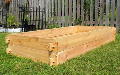 Timberlane Gardens Raised Garden Bed Kit Double Deep (Two 3x6) Select Cedar