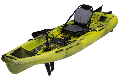 Reel Yaks 10ft Radar Modular Fin Drive Pedal Fishing Kayak | 430lbs Capacity | 2 Piece