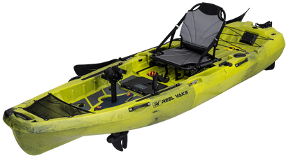 Reel Yaks 10ft Radar Modular Propeller Drive Pedal Fishing Kayak | 430lbs Capacity | 2 Piece