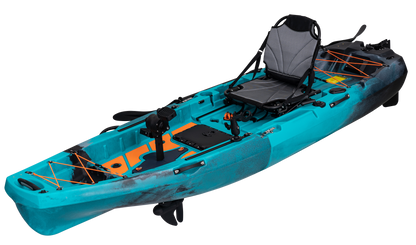 Reel Yaks 10ft Radar Modular Propeller Drive Pedal Fishing Kayak | 430lbs Capacity | 2 Piece
