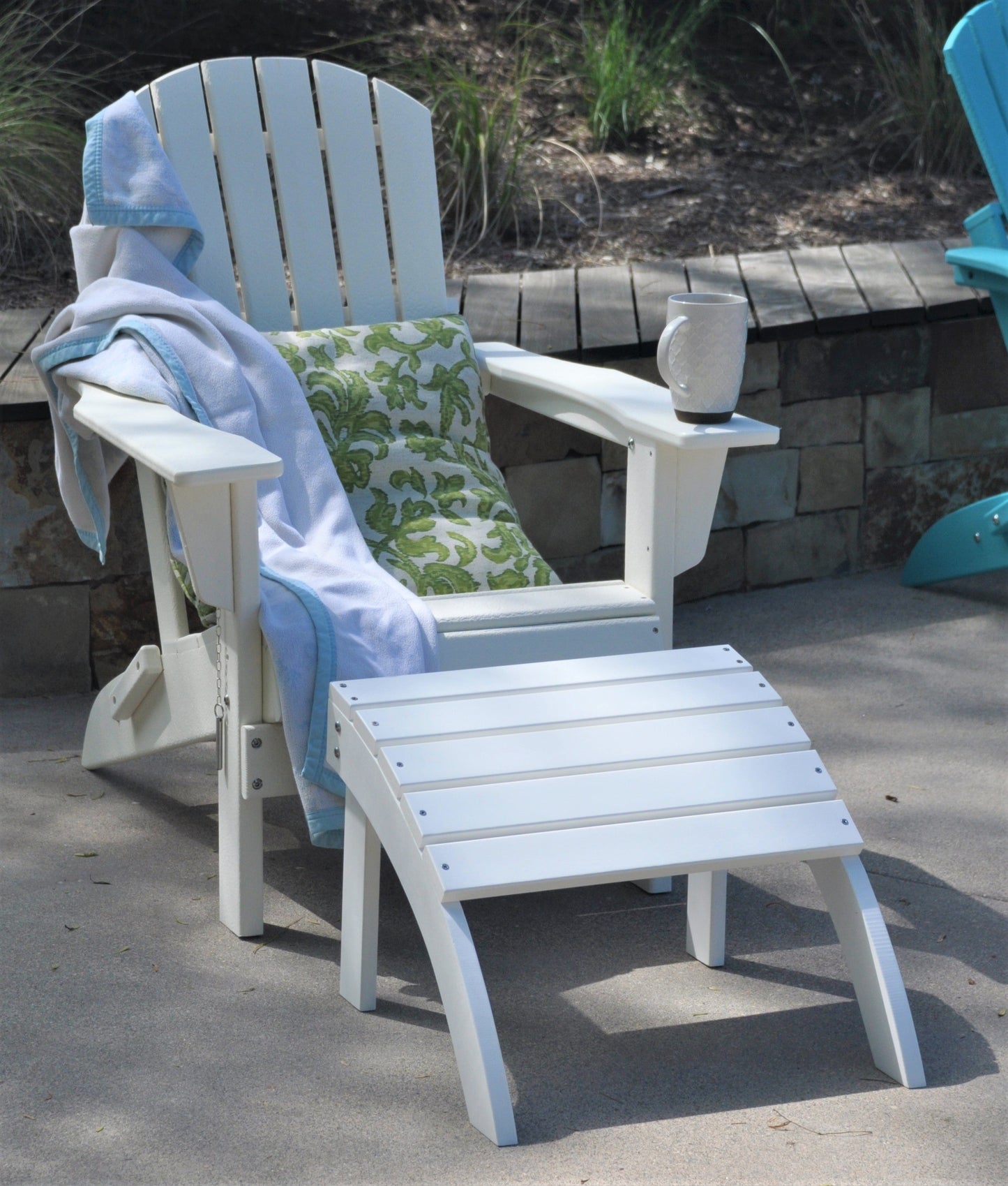 PolyTEAK Adirondack Ottoman