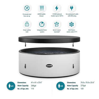 Wave Ontario | Drop Stitch | Hot Tub Round