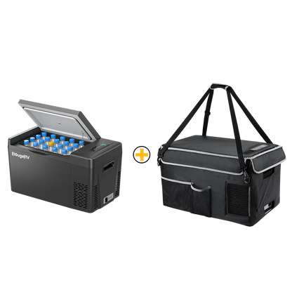 BougeRV 12V 23 Quart Portable Fridge Black For Travel