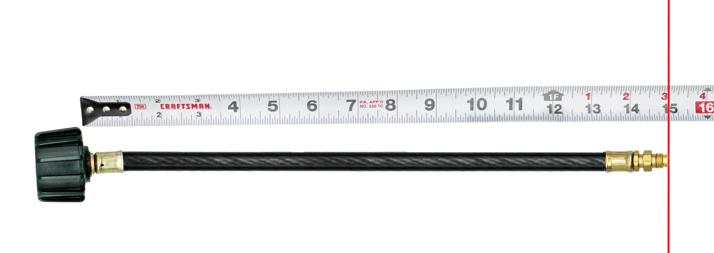 Flame King 15 Inch RV Or Trailer Propane Tank Pigtail Hose Connector