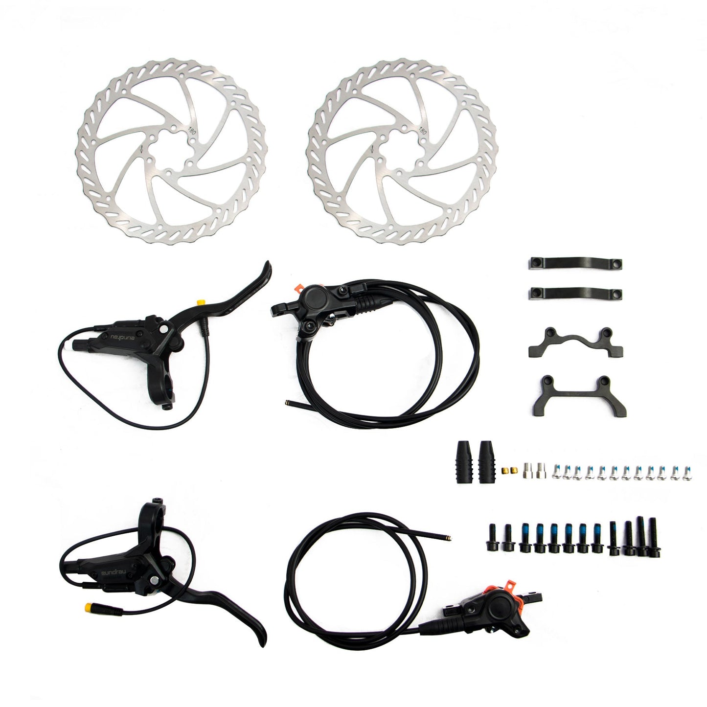 EUNORAU 2-Piston 2.0 Hydraulic Brake Set with 180MM Disc Rotors