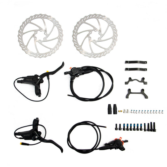 EUNORAU 2-Piston 2.0 Hydraulic Brake Set with 180MM Disc Rotors