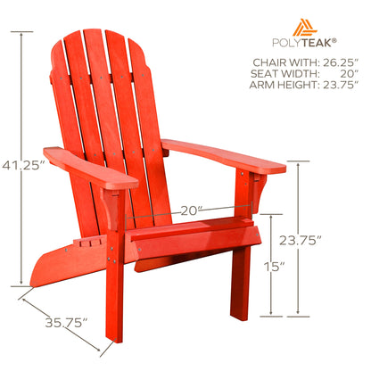 PolyTEAK Traditional Element Adirondack Chair