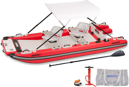 Sea Eagle FastCat12 Catamaran Pontoon Swivel Seat Canopy Package