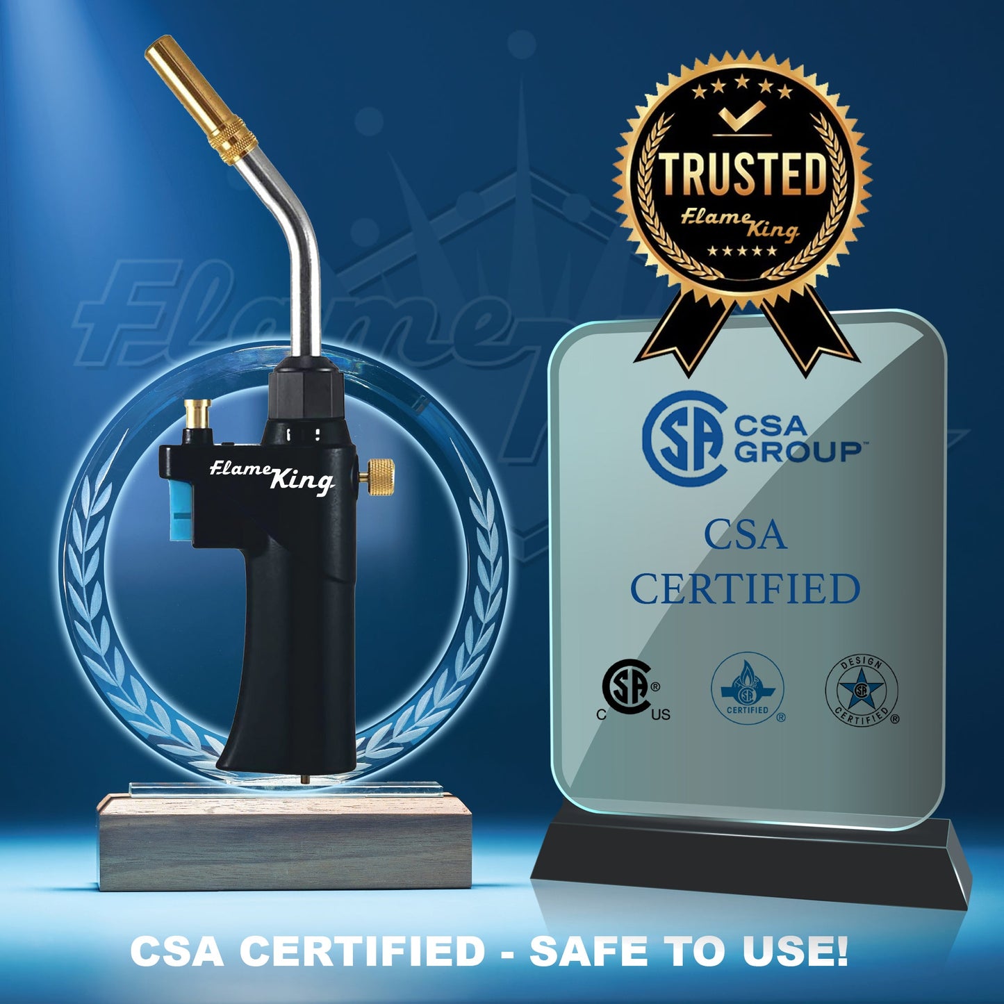 Flame King Propane Torch Webbed Flame Soldering