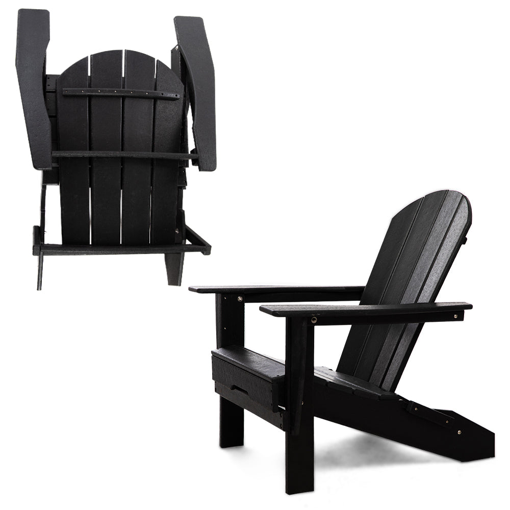 PolyTEAK Heritage Folding Adirondack Chair by ResinTEAK