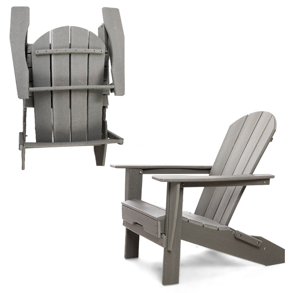 PolyTEAK Heritage Folding Adirondack Chair by ResinTEAK