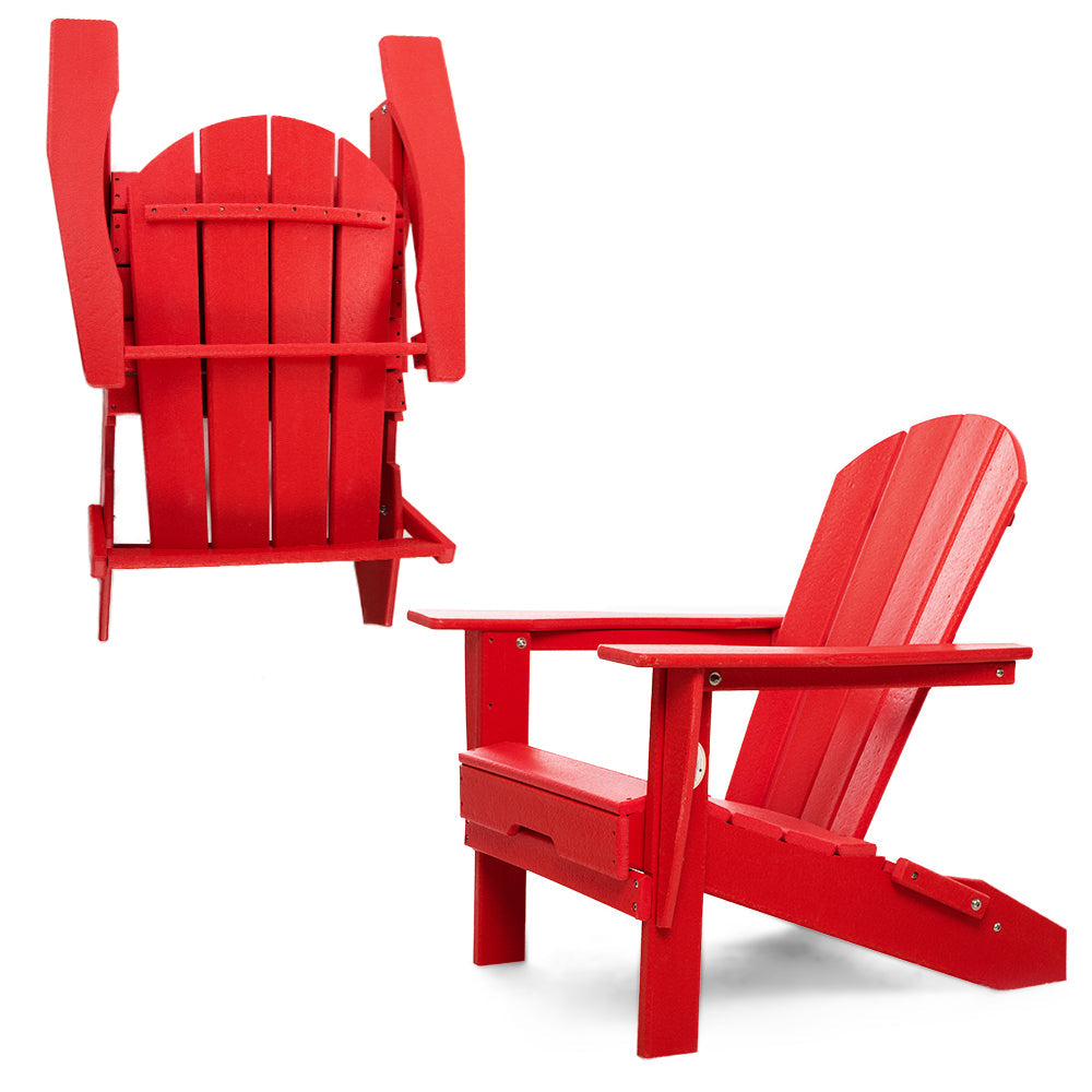 PolyTEAK Heritage Folding Adirondack Chair by ResinTEAK