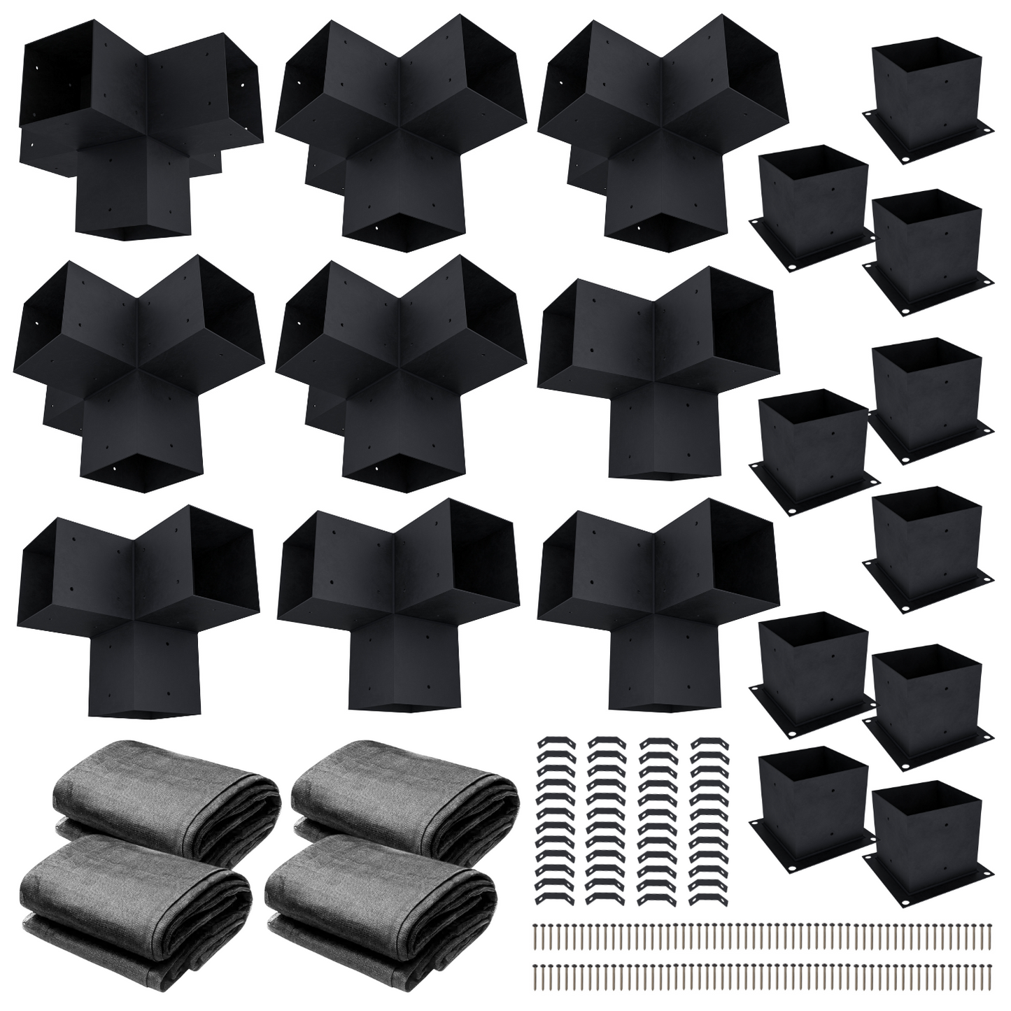 DIY Pergola Kit for a Freestanding Pergola With Canopies - Any Size Up to 24' x 24'