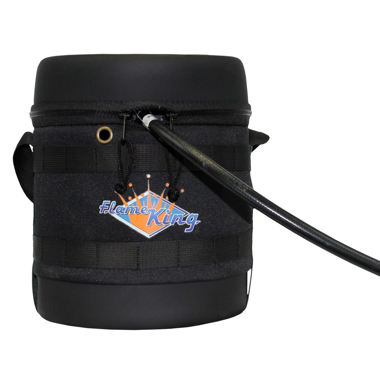 Flame King Propane Gas Hauler Kit 3lb Empty Propane Tank, Adapter Hose and Insulated Protective Carry Case