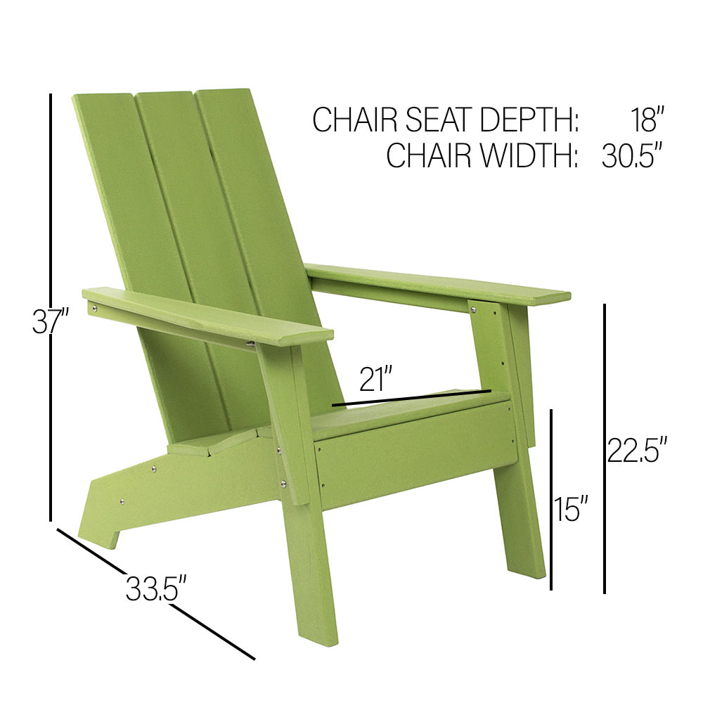 PolyTEAK Modern Adirondack Chair by ResinTeak