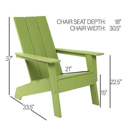 PolyTEAK Modern Adirondack Chair by ResinTeak