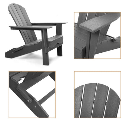 PolyTEAK Heritage Folding Adirondack Chair by ResinTEAK