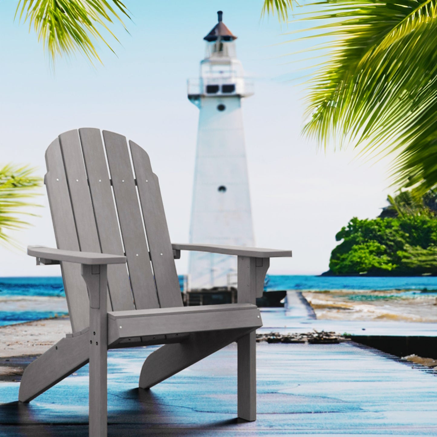 PolyTEAK Traditional Element Adirondack Chair