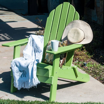 PolyTEAK New Tradition Folding Adirondack Chair by ResinTeak