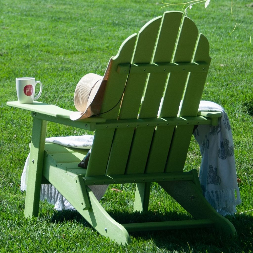 PolyTEAK New Tradition Folding Adirondack Chair by ResinTeak