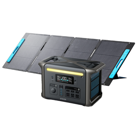 Anker SOLIX F1500 Solar Generator - 1536Wh 1800W 200W Solar Panel