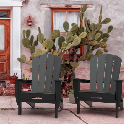 PolyTEAK Heritage Folding Adirondack Chair by ResinTEAK