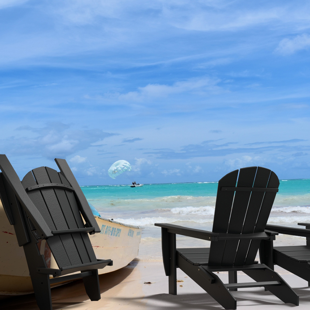 PolyTEAK Heritage Folding Adirondack Chair by ResinTEAK