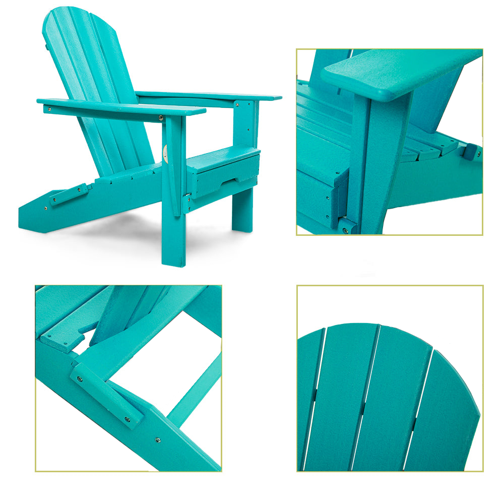 PolyTEAK Heritage Folding Adirondack Chair by ResinTEAK