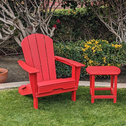 PolyTEAK Heritage Folding Adirondack Chair by ResinTEAK