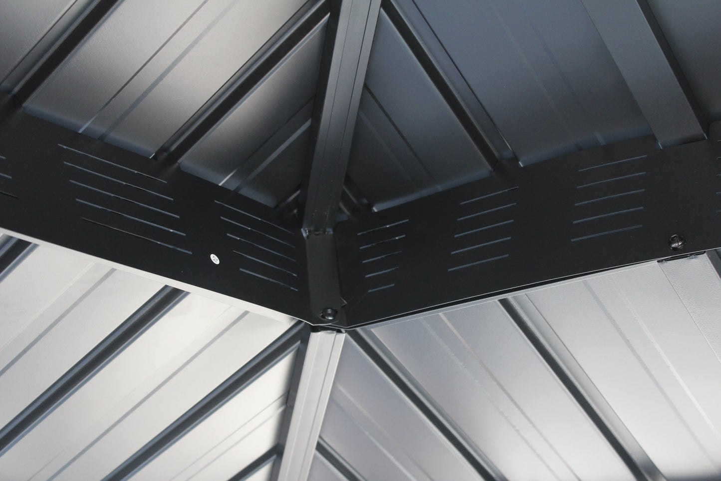 Ainfox 10x12 Double Roof Iron Gazebo With Classic Thin Mosquito Net