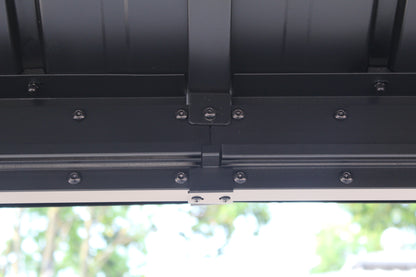 Ainfox 10x12 Double Roof Iron Gazebo With Classic Thin Mosquito Net